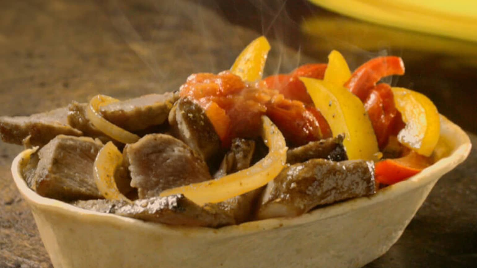 Tender Beef and Pepper Taco Bowls